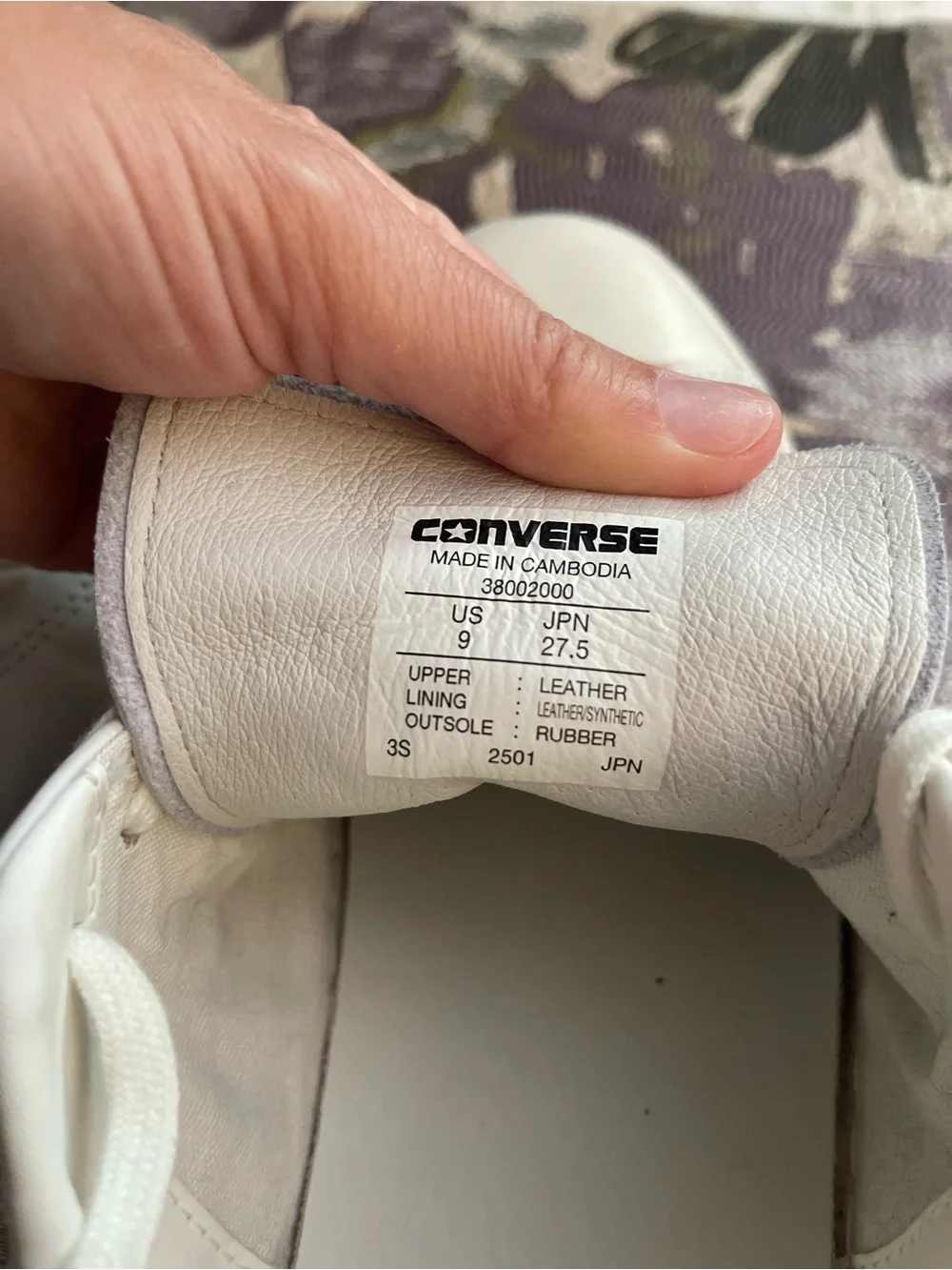 Converse White Low-Top Leather Sneakers